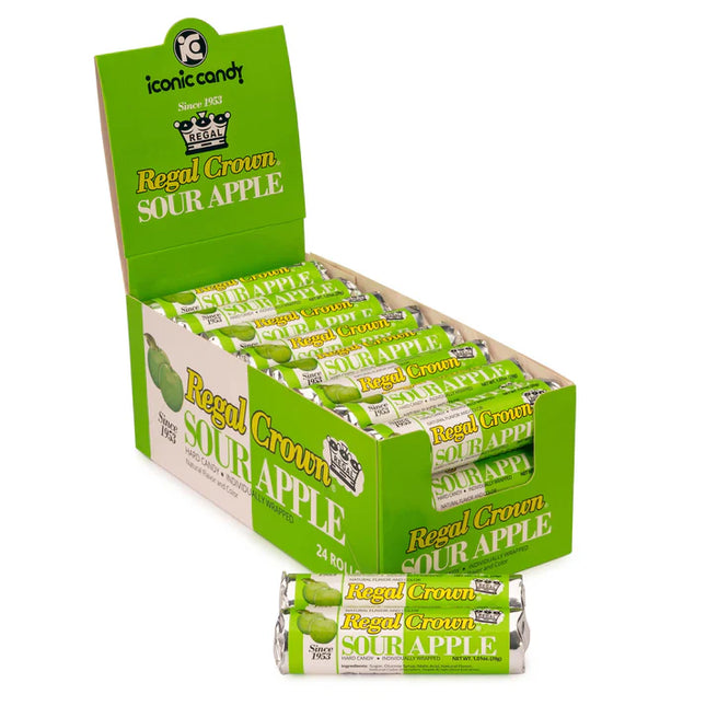 Iconic Regal Crown Sour Apple Rolls 24ct