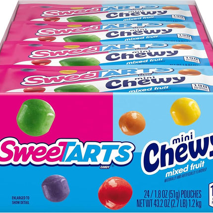 Wonka SweeTart Mini Chewy 1.8oz 24ct
