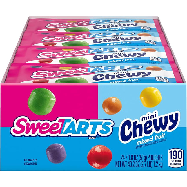 Wonka SweeTart Mini Chewy 1.8oz 24ct