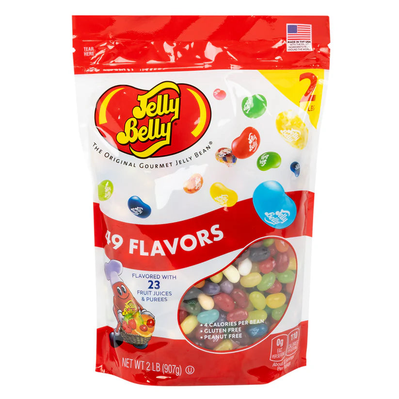 Jelly Belly 49 Flavor Stand-up Pouch 2lb bag