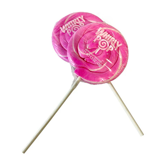 Adams & Brooks Pink White Whirly Pop 1.5oz 24ct  case