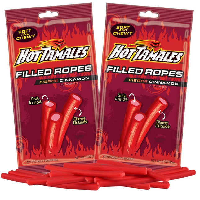 Hot Tamales Licorice Ropes 3oz Bag 12ct