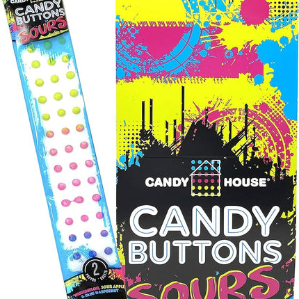 Doscher's Candy House Sour Candy Buttons .05oz Wrapped 24ct