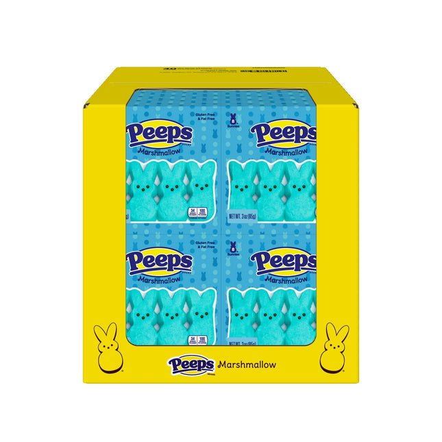 Peeps Marshmallow Bunnies Blue 12pk 24ct