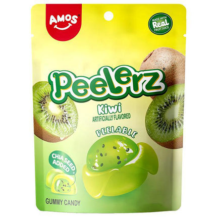 Amos Kiwi Gummy Peelerz 6oz 12ct Case