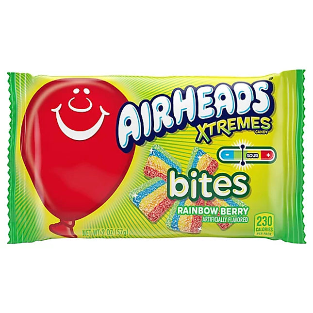 Van Melle Airheads Xtreme Bites Rainbow Berry 2oz 18ct