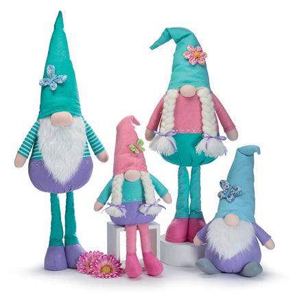 Decorative Spring Gnome Family 4pc Set