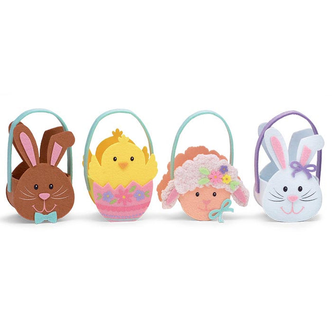 Felt Mini Easter Bag Assortment 4pc