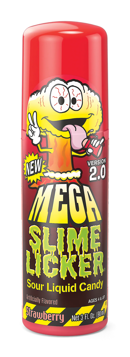 Toxic Waste Mega Slime Lickers 2.0 Sour Rolling Liquid Candy 12ct