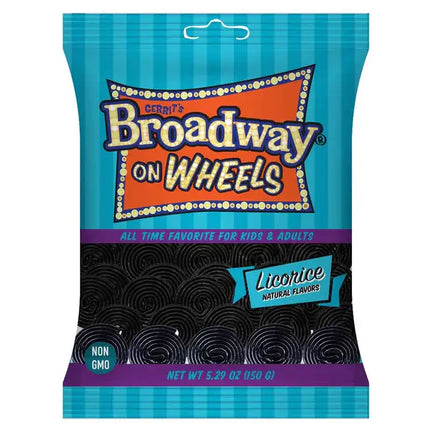 Gerrit Broadway Licorice Wheels Bag 5.29oz 12ct