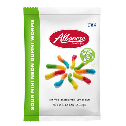 Albanese 50248 Sour Natural Tiny Worms 4.5lb