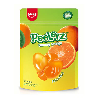 Amos Orange Gummy Peelerz 6oz 12ct Case