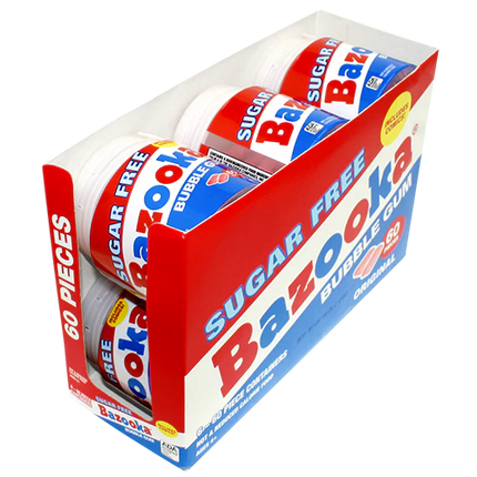 Bazooka To Go Cup 60pc Sugar Free Original 6ct
