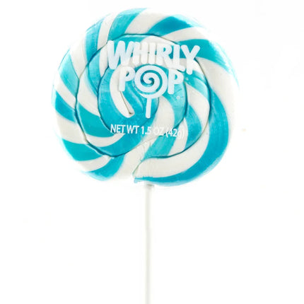 Adams & Brooks Light Blue and White Whirly pop 1.5oz 24ct case