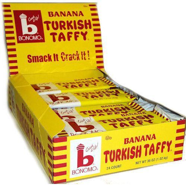 Bonomo Turkish Taffy Banana 1.5oz Bar 24ct