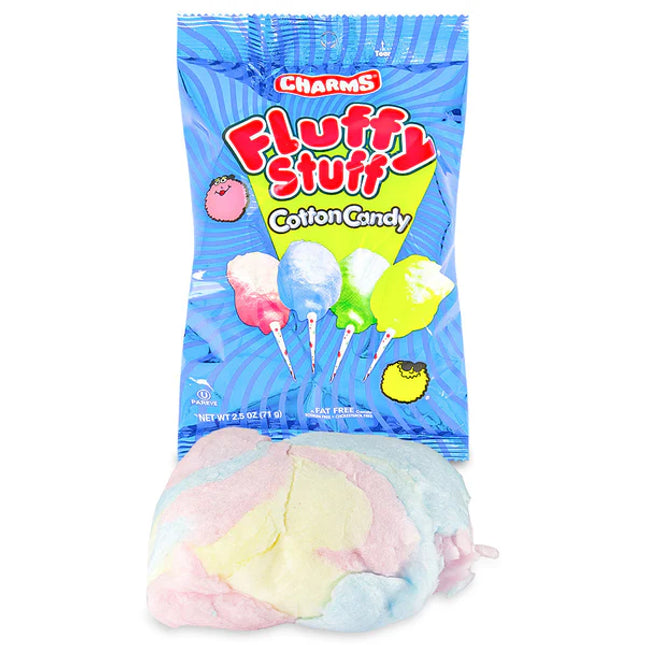 Charms Fluffy Stuff Cotton Candy Mini 1 oz Bag 12ct