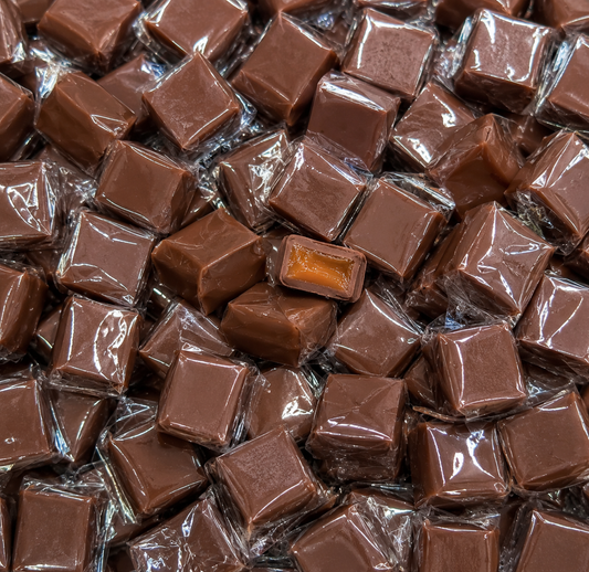 Chocolate Caramels with Orange Filling Wrapped 5lb