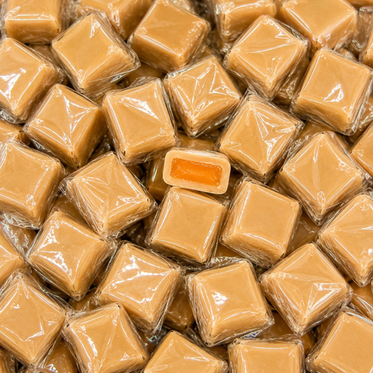 Vanilla Caramels with Orange Filling Wrapped 5lb