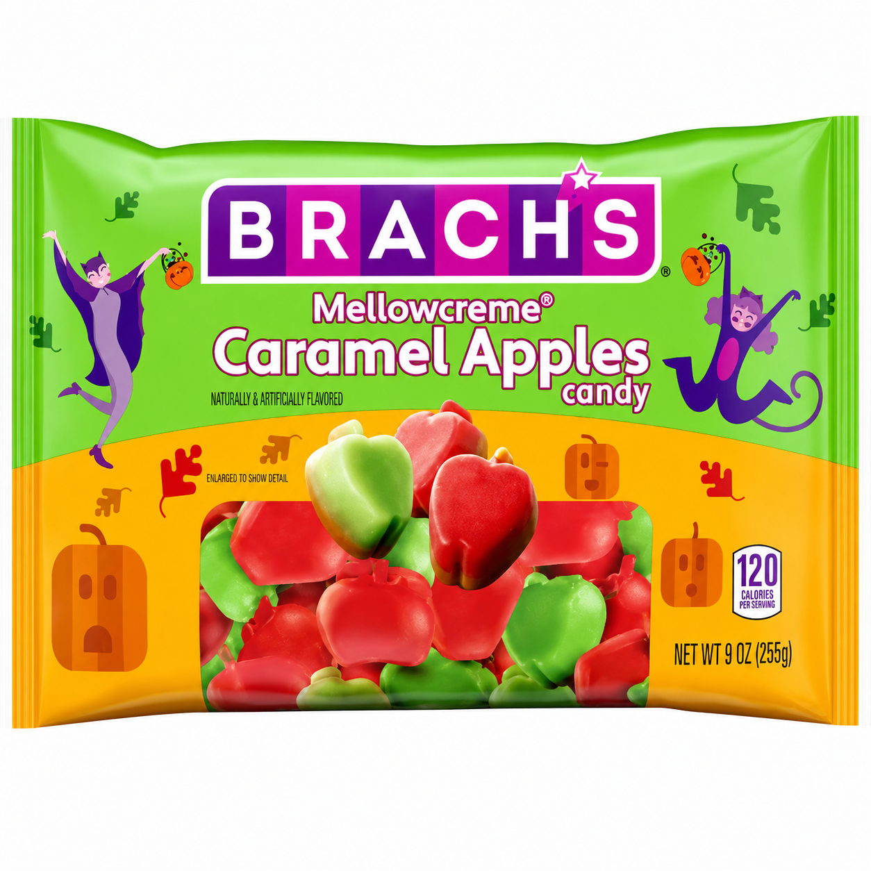 Brach's Halloween Mellowcreme Caramel Apple 9oz 12ct