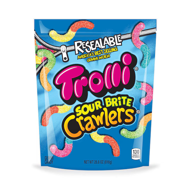Trolli Sour Brite Crawlers 28.8oz Bag
