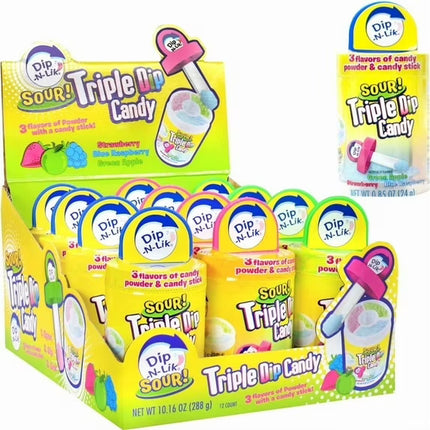 KoKo's Dip-N-Lik Sour Triple Dip Candy 12ct