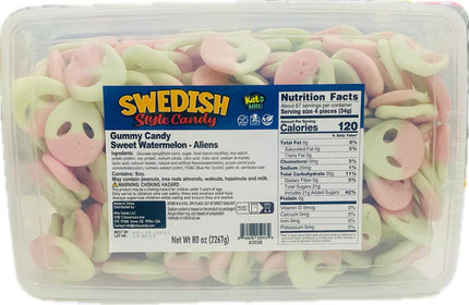 Swedish Style Sour Watermelon Alien 5lb tub