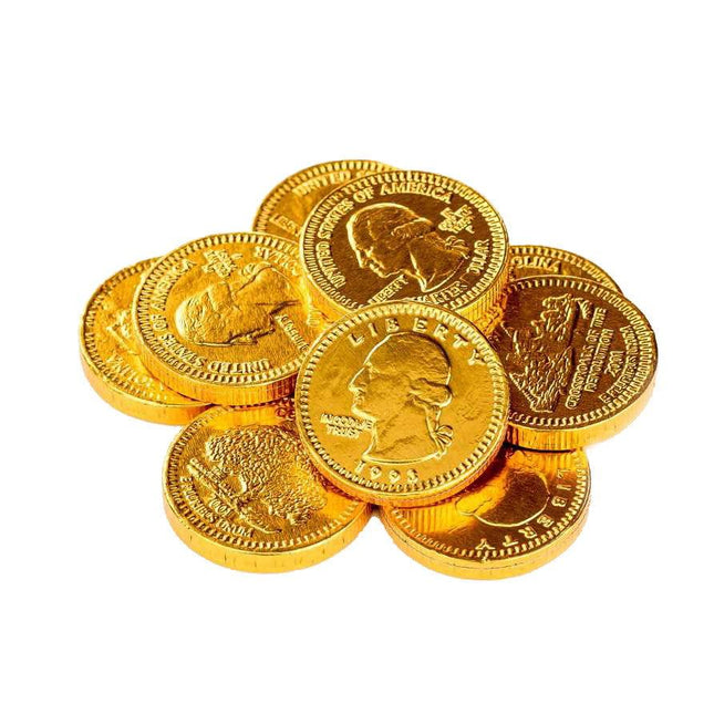 Fort Knox Chocolate U.S. Gold Coins 1.5oz Mesh Bag 18ct