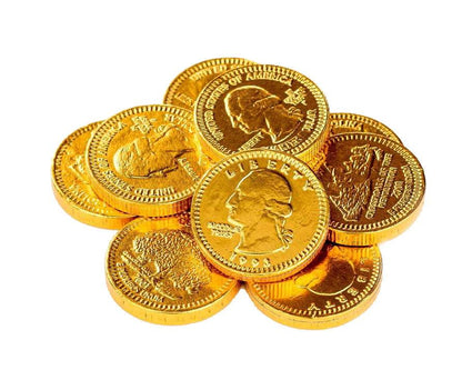 Fort Knox Chocolate U.S. Gold Coins 1.5oz Mesh Bag 18ct