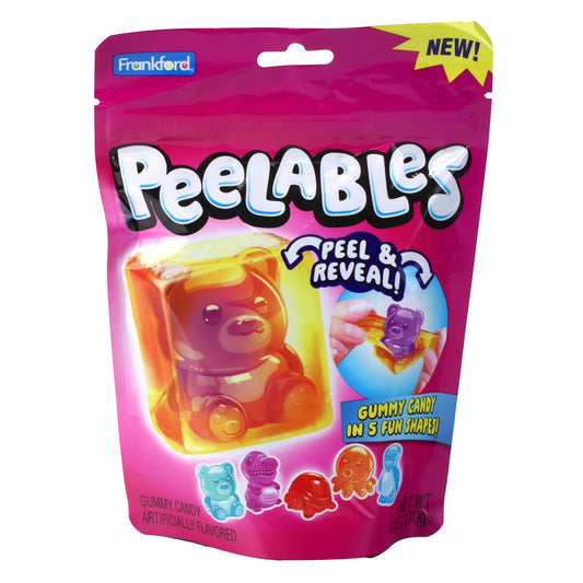 Frankford Peelables Assorted Animals Gummy Bag 4.25oz 9ct