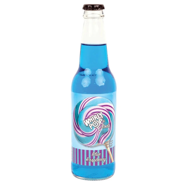 Whirly Pop Soda Blue Raspberry 12oz 24ct