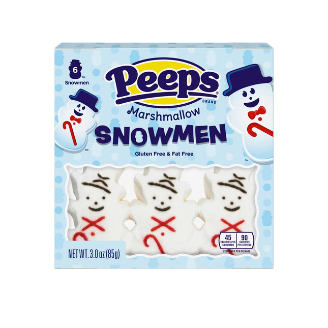 Peeps Marshmallow Snowmen 6pk 12ct