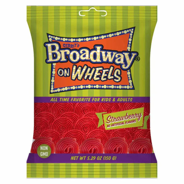 Gerrit Broadway Strawberry Wheels Bag 5.29oz 12ct