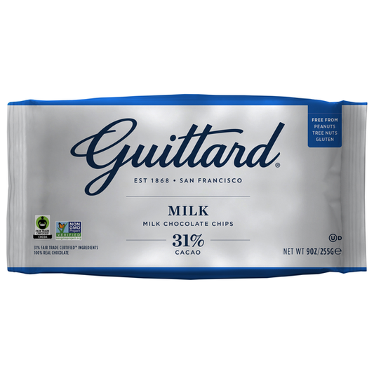 Guittard 31% Cacao Milk Chocolate Baking Chips 9oz 12 ct
