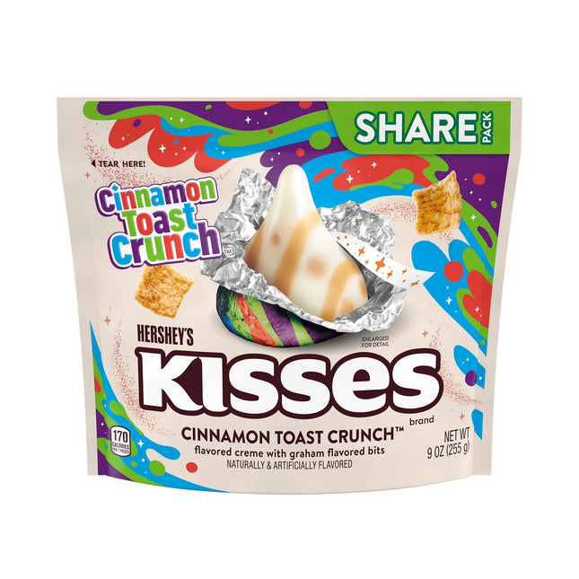 Hershey's Kisses Cinnamon Toast Crunch Share Pack Stand Up Bag 9oz 16ct