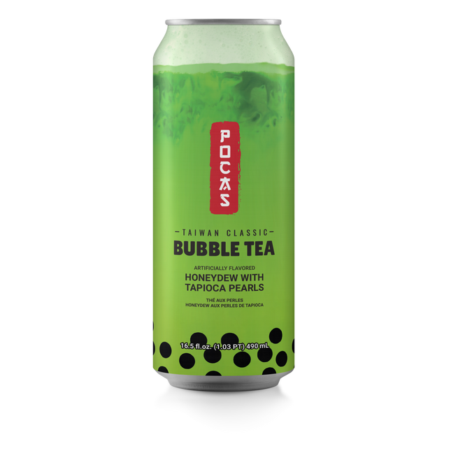 Pocas Bubble Tea Honeydew 16.5oz 24ct
