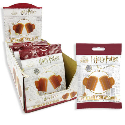 HARRY POTTER PEG BAG - BUTTERBEER CHEWY CANDY 2.1oz 12ct