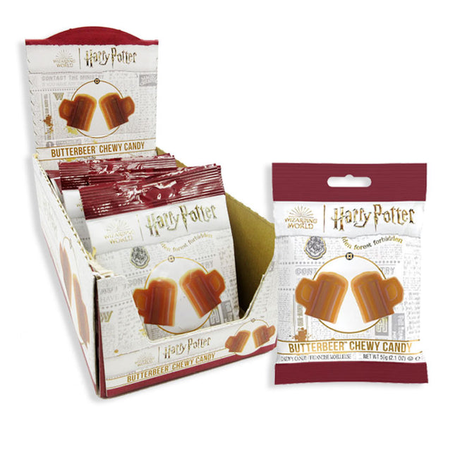 HARRY POTTER PEG BAG - BUTTERBEER CHEWY CANDY 2.1oz 12ct