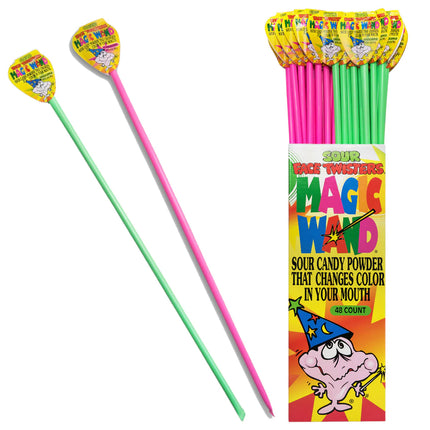 Face Twisters Magic Wand Color Changing Sour Powder 48ct