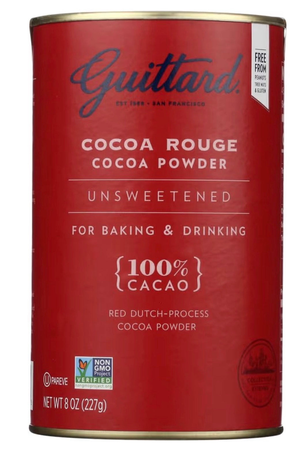 Guittard Cacao Rouge Unsweetened Cocoa Powder 8oz 9ct