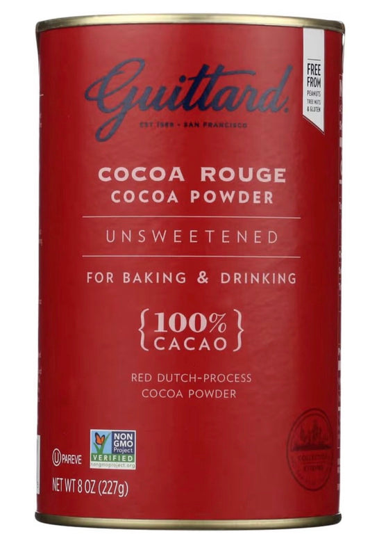 Guittard Cacao Rouge Unsweetened Cocoa Powder 8oz 9ct