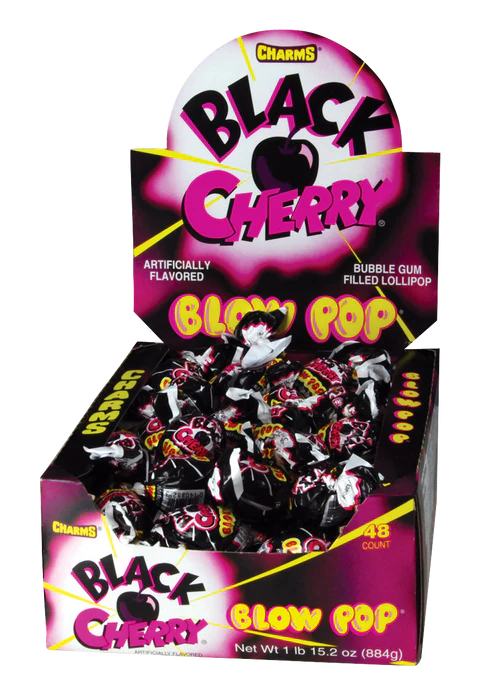 Charms Black Cherry Blow pop 48ct