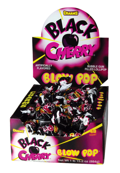 Charms Black Cherry Blow pop 48ct
