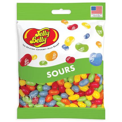 Jelly Belly Sours Large Peg Bag 7oz 12ct