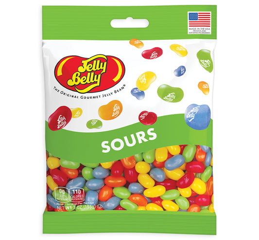 Jelly Belly Sours Large Peg Bag 7oz 12ct
