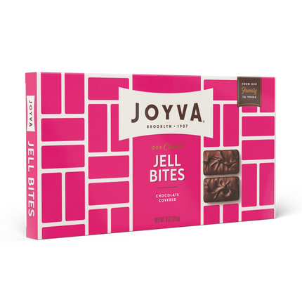 Joyva Dark Chocolate Covered Raspberry Jells 5lb