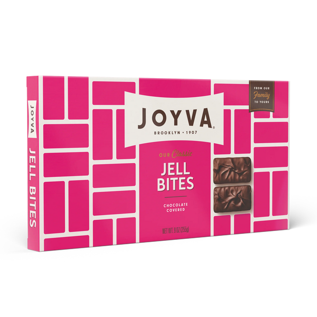 Joyva Dark Chocolate Covered Raspberry Jells 5lb