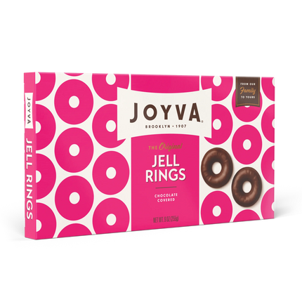 Joyva Dark Chocolate Covered Raspberry Rings 5lb