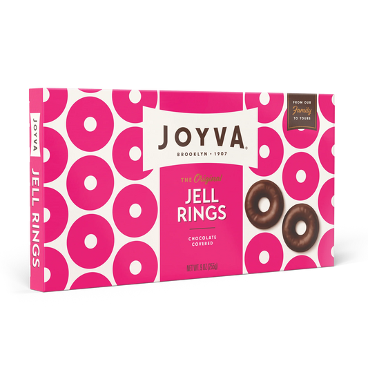 Joyva Dark Chocolate Covered Raspberry Rings 5lb