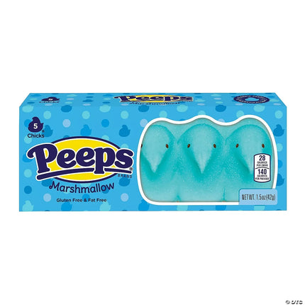 Peeps Marshmallow Blue Chicks 5ct 24ct
