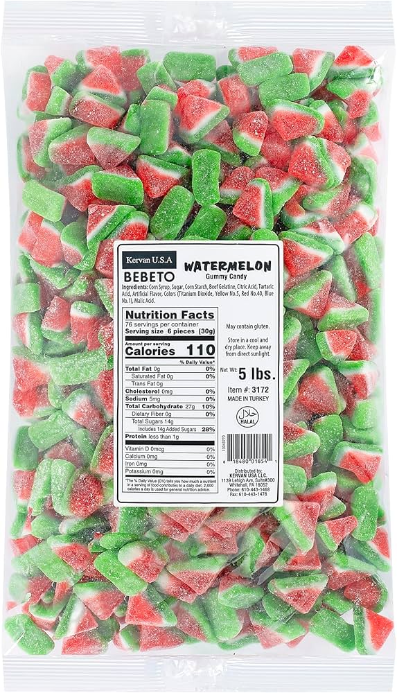 Kervan Gummy Watermelon Slices 5lb